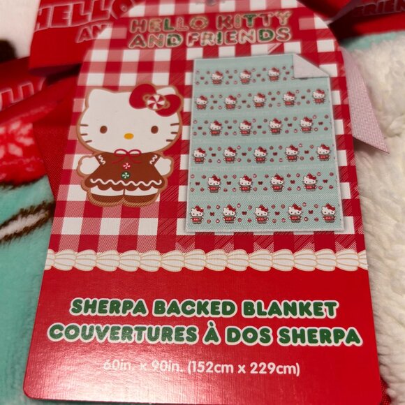 NEW IN BOX - Hello Kitty - Christmas Sweater Holiday Blanket - TWIN - Gift Box - Picture 2 of 6